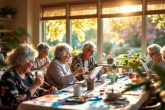 Des seniors engagés dans un atelier créatif, explorant leur créativité à travers diverses activités artistiques.